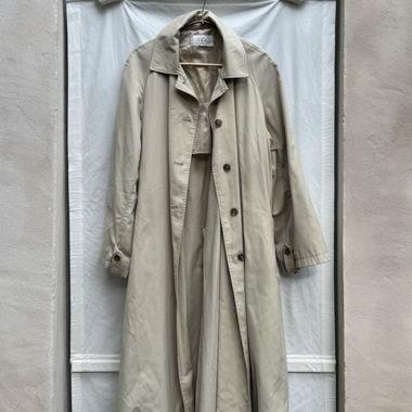Beige Long Trench Coat