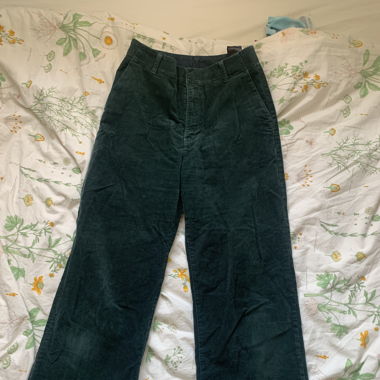 grüne Cordhose Uniqlo