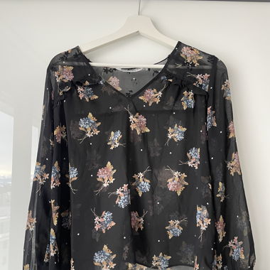 Semitransparente Bluse Zara