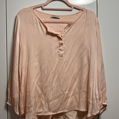 Blouse en soie rose