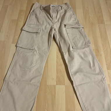 Pantaloni cargo beige