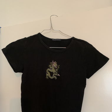 Trendy dragon crop top 
