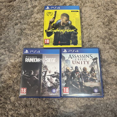 Jeux PS4 lot de 3