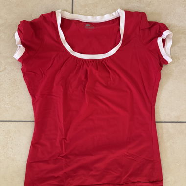 Maglietta sportiva rossa Skinfit