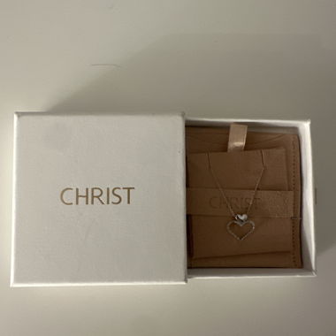 CHRIST Heart Necklace Silver