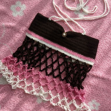 Babydoll Coquette summer top crochet
