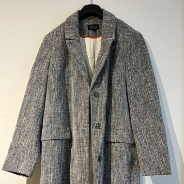 Grau melierter Longblazer