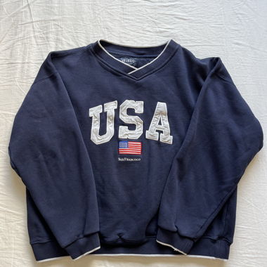 Felpa blu navy