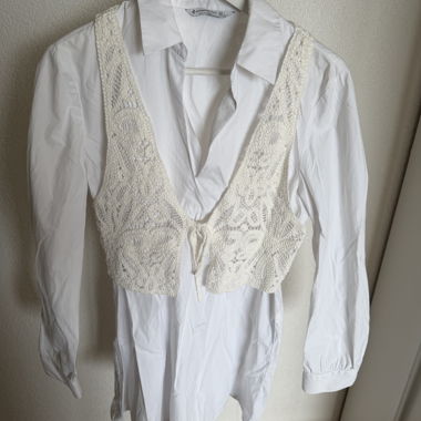 White STRADIVARIUS Shirt