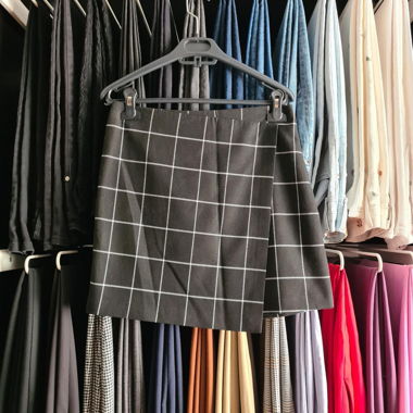 Hallhuber Checked Mini Skirt