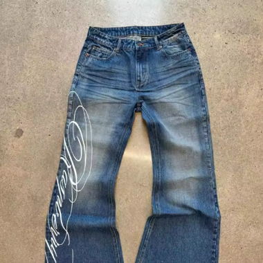 raspberry flared denim jeans