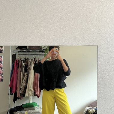 pantaloni gialli molto comodi di fizzen