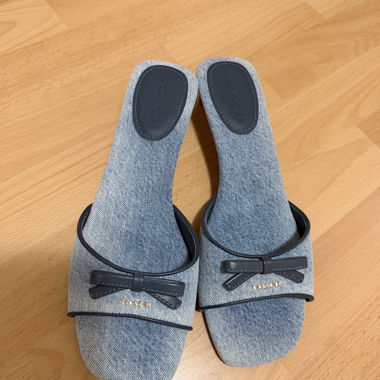 Mules in denim Coach