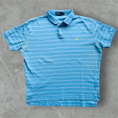 Vintage Ralph Lauren Poloshirt gestreift -Gr. L-