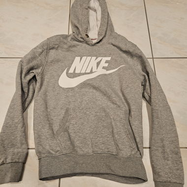 Grau Nike-Logo-Hoodie