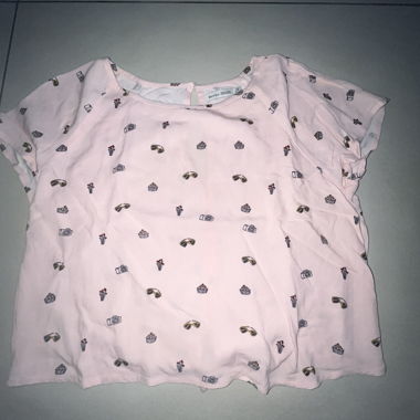 Pink Blouse with Motifs