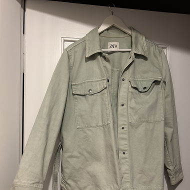Giacca di Jeans Verde Menta