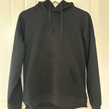 black hoodie