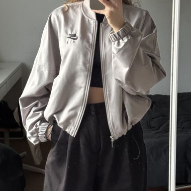 Nike silver streetwear jacket 