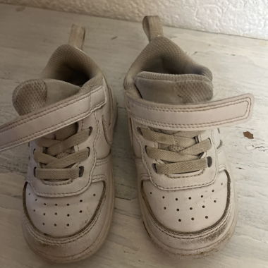 Nike white sneakers for girls
