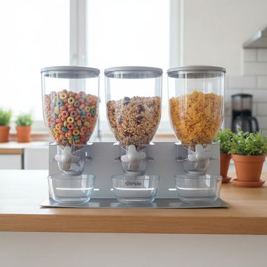 Distributeur de muesli Bartscher à 3 réservoirs