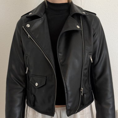Zara Lederjacke XS