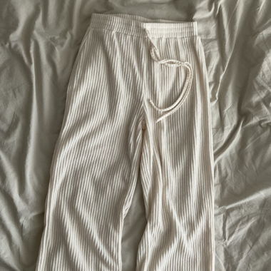 Pantalon en tissu blanc