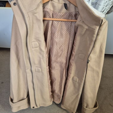 Cappotto cammello con cappuccio NAF NAF Tg. 42