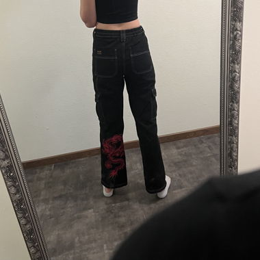 Jeans cargo noirs BDG