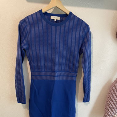 Vestito aderente blu cobalto REISS