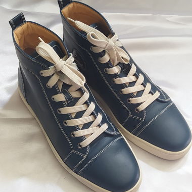 Louboutin 'Louis Flat Calf' High-Top Sneakers