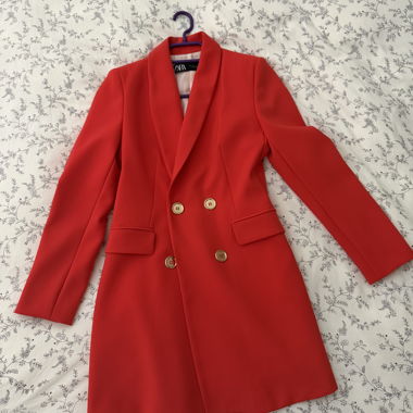 Robe blazer rouge Zara