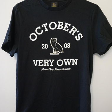 Octobers OVO brand Drake black T-shirt
