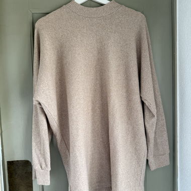 Pull en maille beige