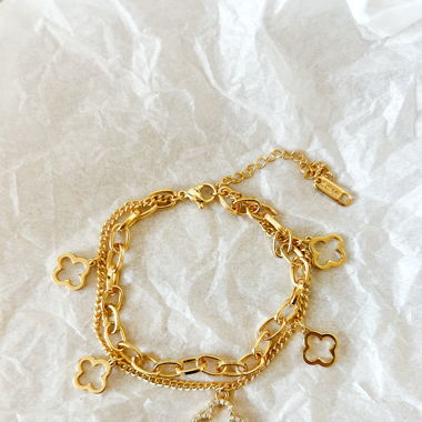 Pendant Bracelet - PORTO - 18k gold plated