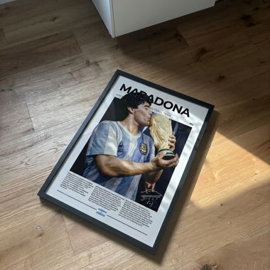 Poster Incorniciato di Maradona