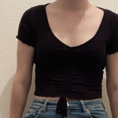 Black Cropped Top