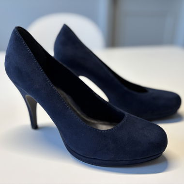 Tamaris Talons en daim bleu