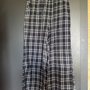Pantaloni ampi a quadri