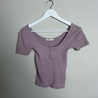 PIGALLE ribbed off-shoulder top