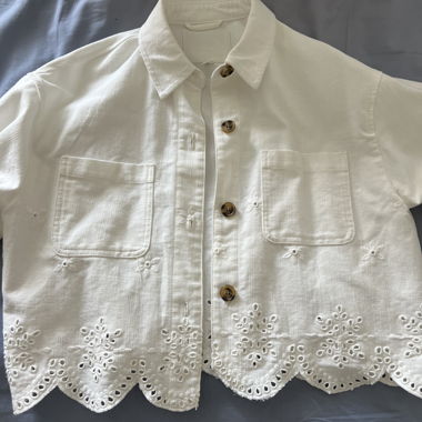 White Shirt Jacket ZARA