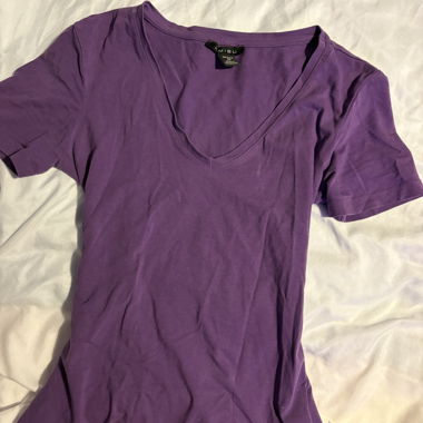 T-shirt violet cintré