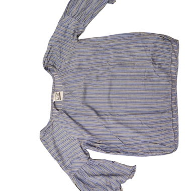 Blusa a righe con maniche svasate