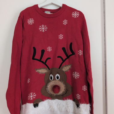 Weihnachtspullover Rentier