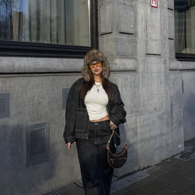 Bershka Denim Jeans & Jacket Set