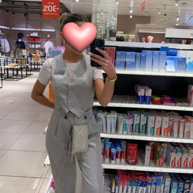Grauer Zweiteiler - Set aus Weste und Hose