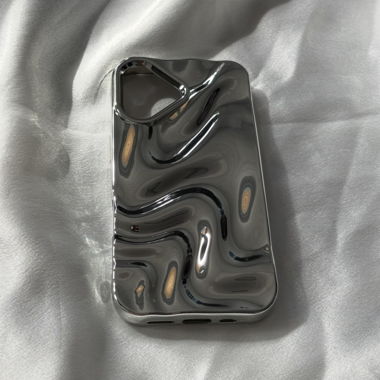 Coque de téléphone miroir chrome pour iPhone 16