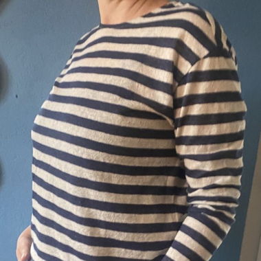Gestreifter Pulli