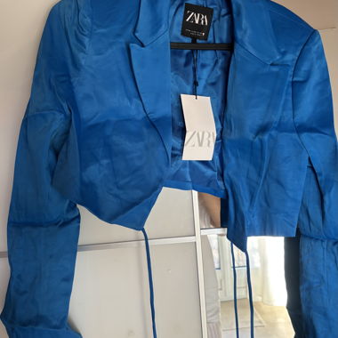 Blazer corto blu Zara XS