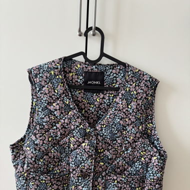 Gilet matelassé à imprimé floral